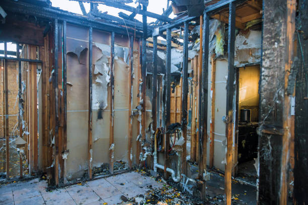 Professional Fire Damage Assessment technician working in Sparks Glencoe, MD